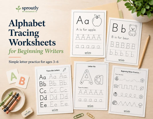 Alphabet Tracing Worksheets for Beginning Writers - sproutly
